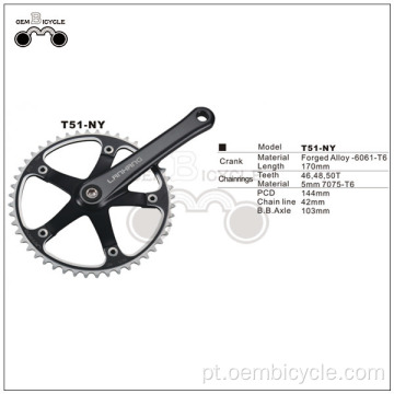 Roda dentada barata da manivela da bicicleta do eixo de 103mm